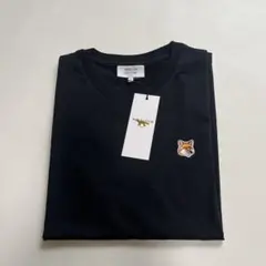 正規品 メゾンキツネ 半袖 Tシャツ フォックスヘッド ロゴ ブラック　L