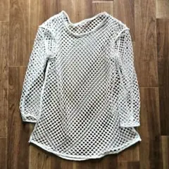 メッシュ　ロンT　シアーTシャツ