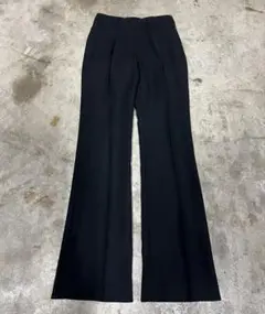 00s vintage wide flare slacks black mode