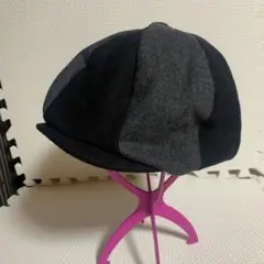 レディースウールキャスケット 黒とグレー未使用
