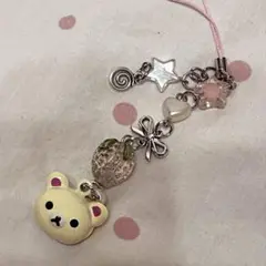コリラックマ リラックマ 鈴 キーホルダー ストラップ 苺