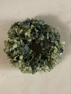 ドライフラワー 秋色紫陽花フルリース