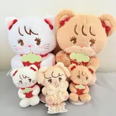 mikko いちごBigぬいぐるみ　マスコット　抱きしめおリボンマスコット