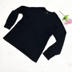 『UNIQLO』ユニクロ(XL)長袖 Tシャツ カットソー 無地 丸首