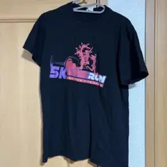 アメリカ古着 GILDAN 5K WINE RUN Tシャツ 黒M