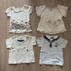 90センチ Tシャツ4枚セット 女の子