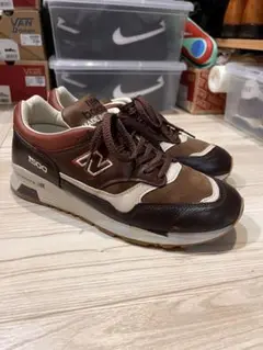 未使用 英国製 30cm D ニューバランス M1500GBI ブラウン(茶色) NEW BALANCE M1500GBI BROWN SUEDE/LEATHER MADE IN UK ENGLAND