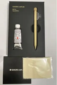 サクラ クラフトラボ 001S エイジングエディションブラスゴールド ボールペン