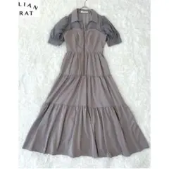 LILLIAN CARAT フロントZIPシアードッキングワンピース