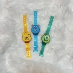 キャラクターセット（プーさん、サリー、マイク） ガチャガチャ カプセルトイ 光る