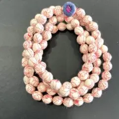 1659 シトラスネックレス　ピンク　刺繍ポイント付き　ネックレス