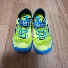 SUPERSTAR スニーカー 黄緑？黄色？ 青　21cm
