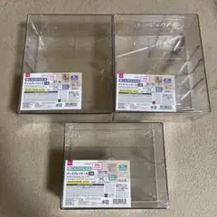 ダイソー壁にも付けられるディスプレイケース　3段 2段クリアケース　3個セット③