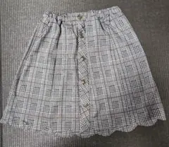 値下！continuer de NICE CLAUP チェック柄スカート150㎝