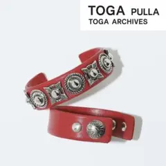 新品 定価1.6万円 TOGA PULLA メタル×レザーバングル セット