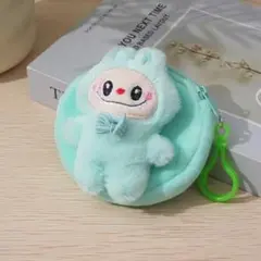 ラブブ らぶぶ Labubu リュックポーチ 大人気らぶぶ　ストラップ　水色限定