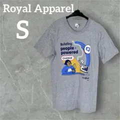 美品♡Royal Apparel 【S】グラフィック Tシャツ グレー 半袖 夏