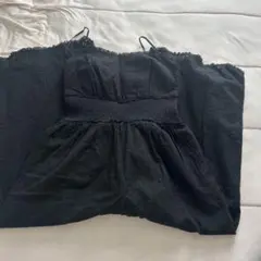 snidel ブラックキャミソールオールインワン