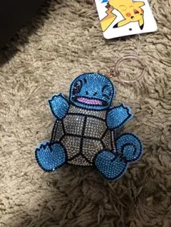 ポケモン　ゼニガメ キーホルダー　キラキラ　ラインストーン