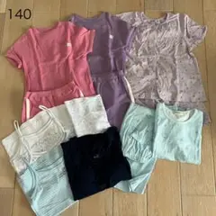 女の子　夏用パジャマ&肌着　140