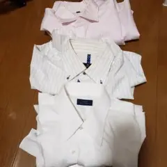 【悪状態】紳士用半袖ワイシャツ3着セット