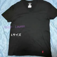 Polo Ralph Lauren ブラック VネックTシャツ L