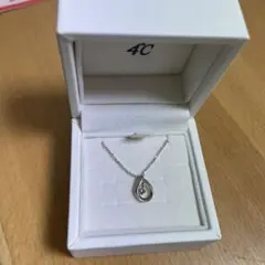 4℃ エターナルシルバーネックレス(3月誕生石)