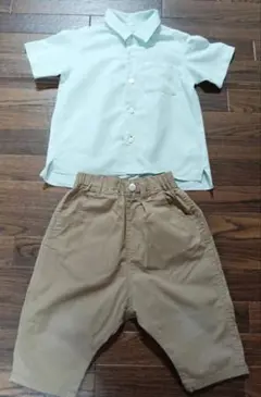 GLOBAL WORK　シャツ＆ハーフパンツセット Mサイズ　100〜110cm