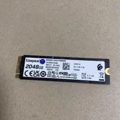 ジャンク品　Kingston SSD KC3000 2048GB 2TB
