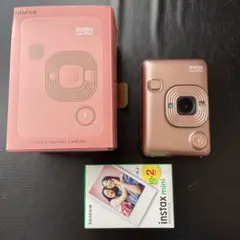 チェキ LiPlay BRUSH GOLD フィルム20枚付き