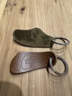 BIRKENSTOCK ノベルティ　レザーキーホルダー　2個セット
