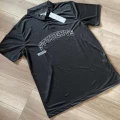 新品 Students Golf ポリエステルポロ ゴルフポロ ブラック L