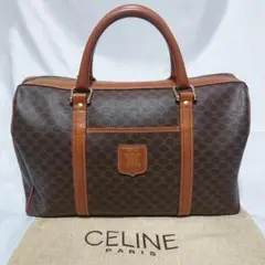 美品 CELINE マカダム柄 ハンドバッグ ミニボストンバッグ