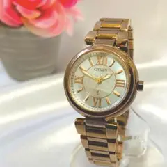 CITIZEN シチズン レディース腕時計 電波ソーラー時計 シェル 人気