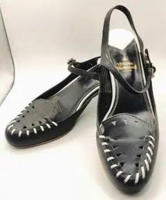 ヴィヴィアンウエストウッド ステッチパンプス サンダル ストラップ 35