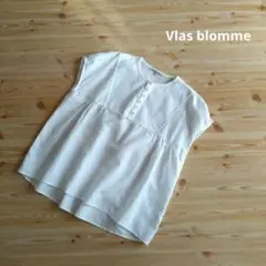 Vlas blomme ヴラスブラム フレンチスリーブ　ブラウス　コットンリネン