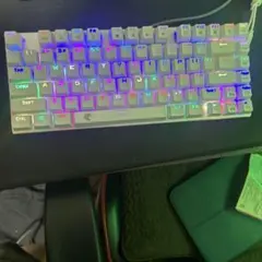 e元素 RGBバックライト ホワイトキーボード