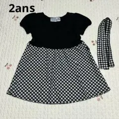 アニエスベー　ギンガムチェック　ワンピース　2ans 90cm