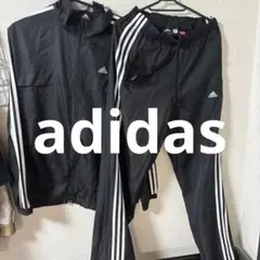 adidas 3本ストライプジャージ ブラック M トラックジャケット