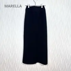 マレーラ 美品 ラップスカート ストレッチ タイトスカート ロング イタリア製