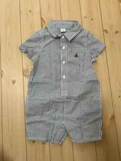 GAP ストライプロンパース 12-18m