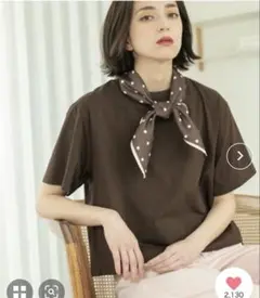 バックフレアショートTシャツ　OPAQUE.CLIP