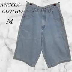 ANCELA CLOTHES　ハーフパンツ　デニム　M　ライトブルー