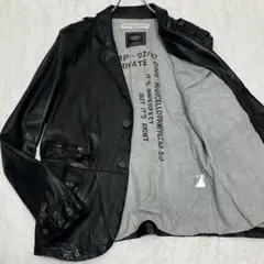 極上の逸品✨️イタリア製 クロコダイル マルチェロパンパローニ 本革鞣し黒 L 極上の逸品✨️イタリア製 クロコダイル マルチェロパンパローニ
