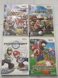 ⭐️24時間以内発送⭐️ Wiiソフトまとめ売り　4本セット　スマブラx マリカー