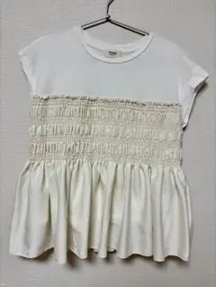BEAMS HEART シャーリングTシャツ M ホワイト