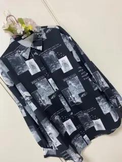長袖シャツ(猫柄)