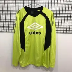 A58 umbro サッカー　フットサル　長袖　ウェア ライムグリーン　L
