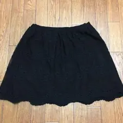 deicy ブラックレースコットンスカート 春 オールシーズン
