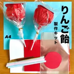 りんご飴　夏祭り　お家縁日　保育園　幼稚園　高齢者施設　製作キット